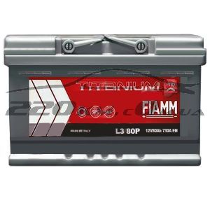 Автомобільний акумулятор Fiamm Titanium PRO 6СТ-80R+ купити з доставкою в інтернет магазині - 220km.com