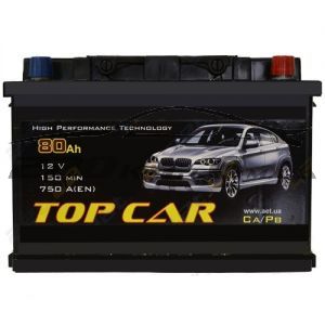 Акумулятор для автомобіля Top Car 6СТ-80R+ купити з доставкою в інтернет магазині - 220km.com