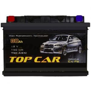 Акумулятор для автомобіля Top Car 6СТ-80L+ купити з доставкою в інтернет магазині - 220km.com