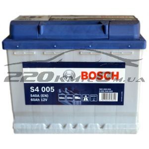 Автомобільний акумулятор Bosch S4 6СТ-60R+(0092S40050) купити з доставкою в інтернет магазині - 220km.com