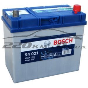 Аккумулятор автомобильный Bosch S4 asia 6СТ-45R+(0092S40210) купить с доставкой в интернет магазине - 220km.com