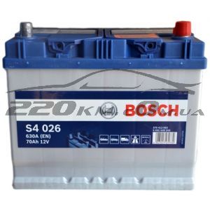 Автомобільний акумулятор Bosch S4 asia 6СТ-70R+(0092S40260) купити з доставкою в інтернет магазині - 220km.com