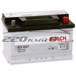 Аккумулятор автомобильный Bosch S3 6СТ-70R+(0092S30070) купить с доставкой в интернет магазине - 220km.com