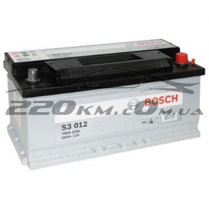 Автомобільний акумулятор Bosch S3 6СТ-88R+(0092S30120) купити з доставкою в інтернет магазині - 220km.com