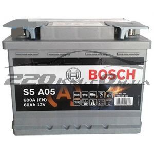 Автомобільний акумулятор Bosch AGM 6CT-60R+(0092S5A050) купити з доставкою в інтернет магазині - 220km.com
