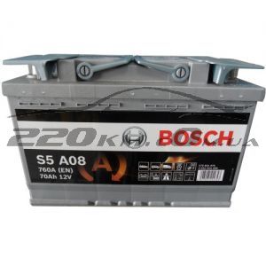 Автомобільний акумулятор Bosch AGM 6CT-70R+(0092S5A080) купити з доставкою в інтернет магазині - 220km.com