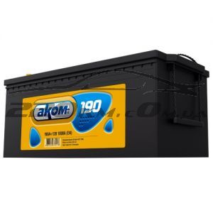 Вантажний авто акумулятор Аком 190L+ купити з доставкою в інтернет магазині - 220km.com