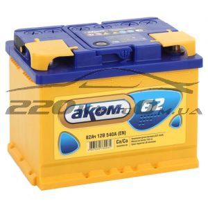 Акумулятор для авто Аком 62L+ купити з доставкою в інтернет магазині - 220km.com
