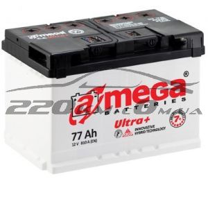 Акумулятор для автомобіля A-mega Ultra Plus 6СТ-77R+ купити з доставкою в інтернет магазині - 220km.com