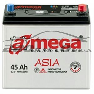 Акумулятор для автомобіля A-mega Premium asia 6СТ-45R+ купити з доставкою в інтернет магазині - 220km.com