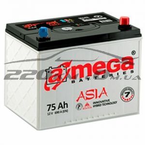 Акумулятор для автомобіля A-mega Premium asia 6СТ-75R+ купити з доставкою в інтернет магазині - 220km.com