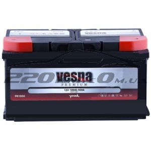 Акумулятор для авто Vesna Premium 6CT-100R+ купити з доставкою в інтернет магазині - 220km.com