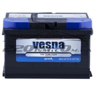 Акумулятор для авто Vesna Power 6CT-75R+ купити з доставкою в інтернет магазині - 220km.com