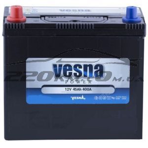 Акумулятор для авто Vesna Power asia 6CT-45L+ купити з доставкою в інтернет магазині - 220km.com