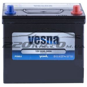 Акумулятор для авто Vesna Power asia 6CT-60R+ купити з доставкою в інтернет магазині - 220km.com