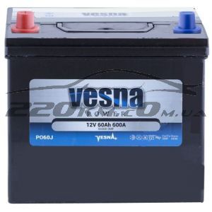 Акумулятор для авто Vesna Power asia 6CT-60L+ купити з доставкою в інтернет магазині - 220km.com
