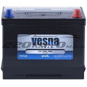 Акумулятор для авто Vesna Power asia 6CT-70R+ купити з доставкою в інтернет магазині - 220km.com