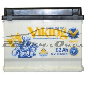 Акумулятор для автомобіля Viking Gold 6СТ-62R+ купити з доставкою в інтернет магазині - 220km.com