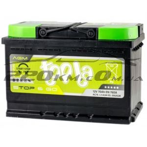 Акумулятор для автомобіля Topla Top Stop & Go 6СТ-70R+ купити з доставкою в інтернет магазині - 220km.com