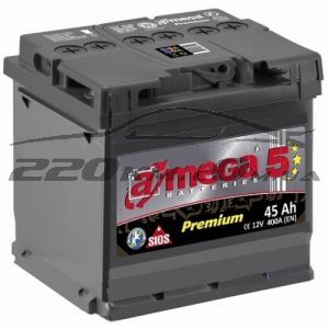 Акумулятор для автомобіля A-mega Premium 6СТ-45R+ купити з доставкою в інтернет магазині - 220km.com